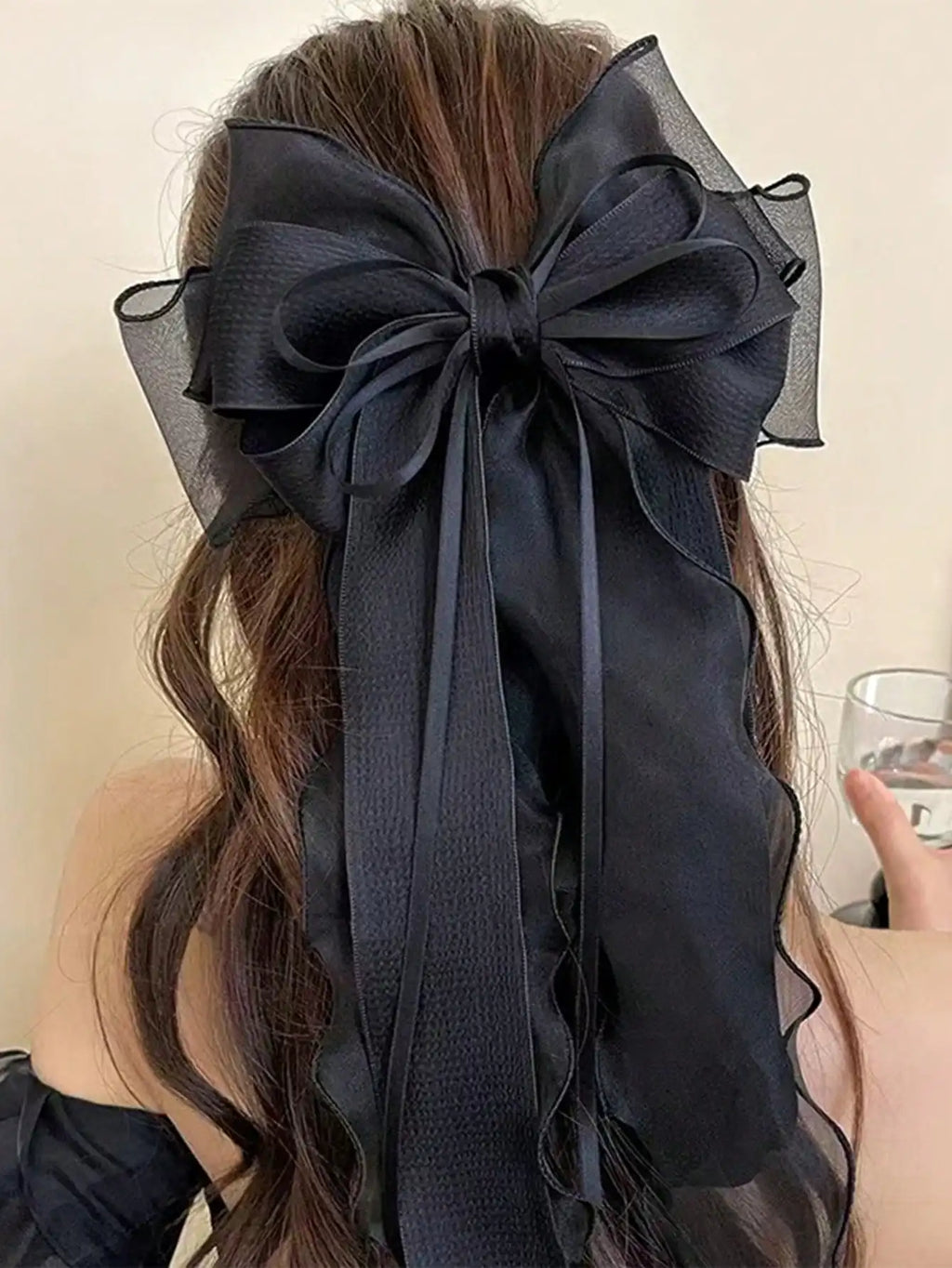 Lace Bow Ribbon Hair Clip