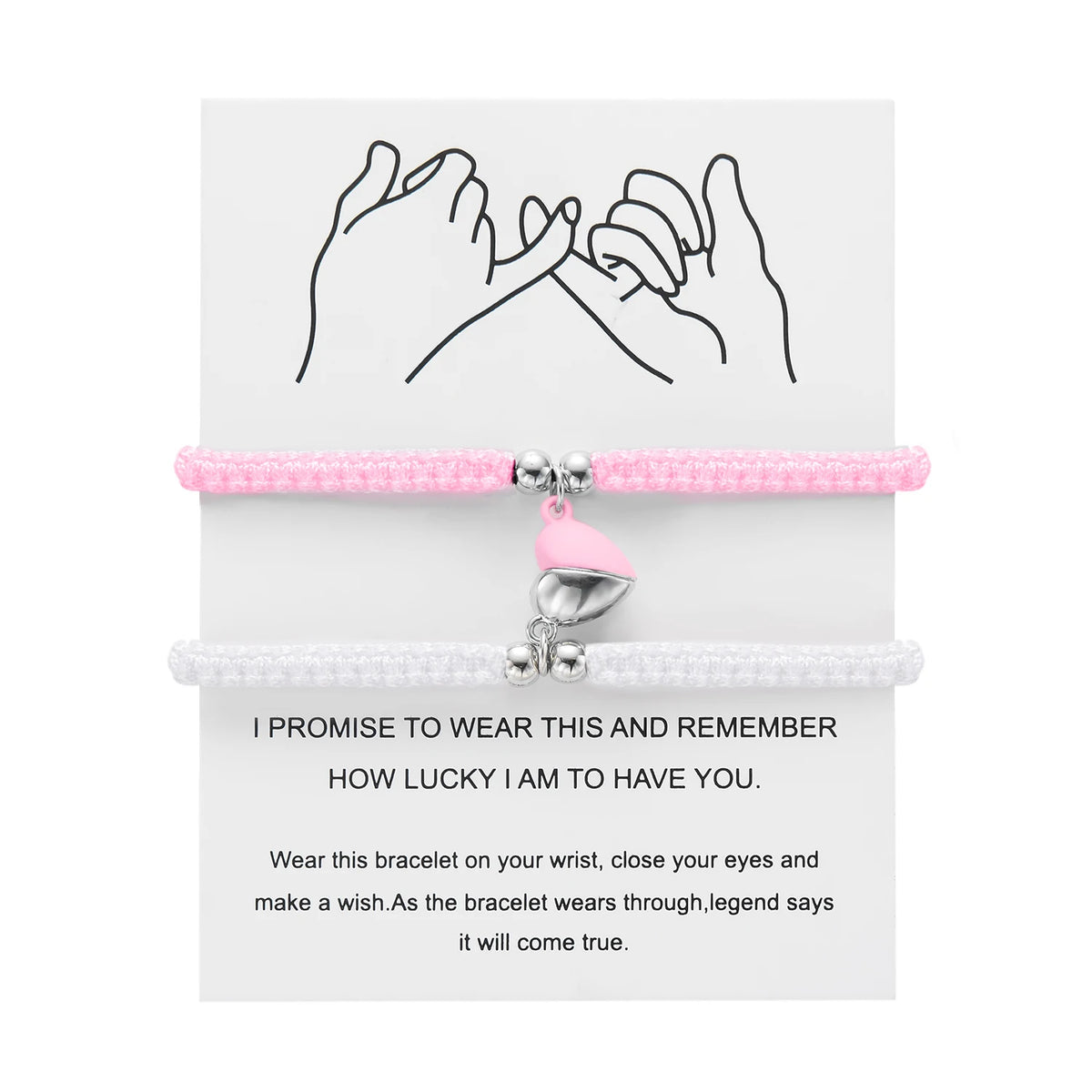 Magnetic Heart Bracelet Set