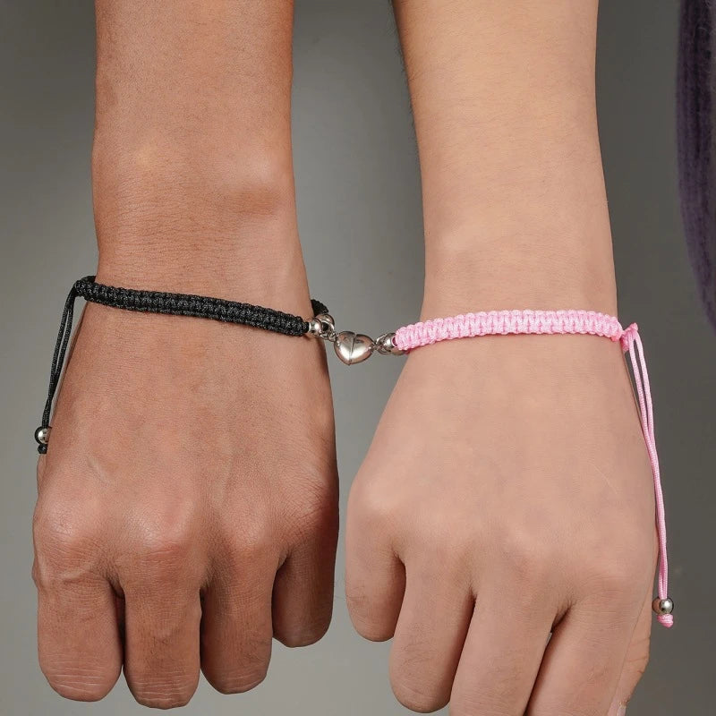 Magnetic Heart Bracelet Set
