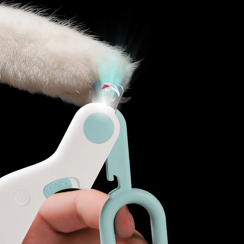 LED Cat Nail Clippers – Safe & Precise Trimmer with Built-In Light