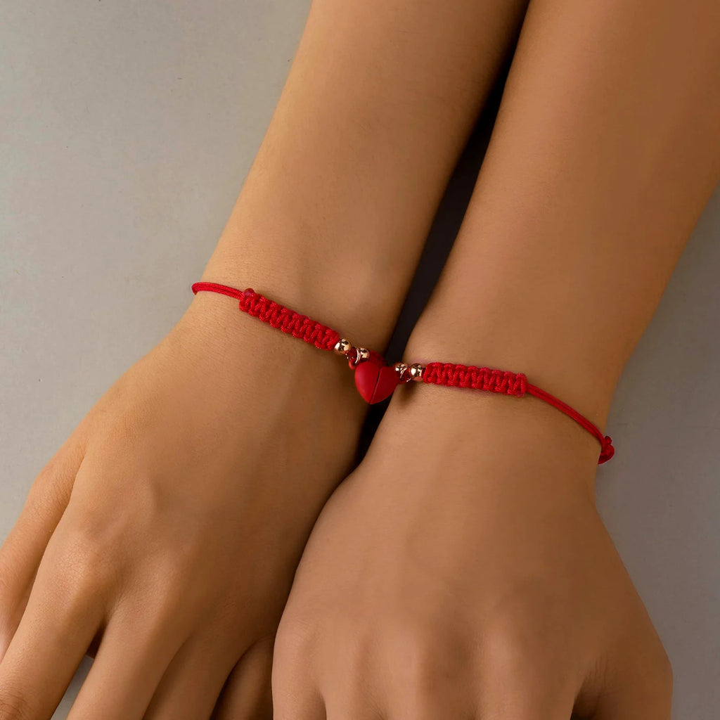 Magnetic Heart Bracelet Set