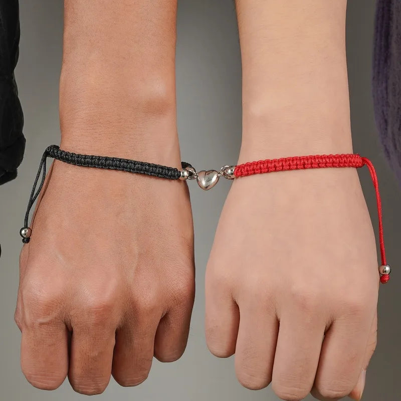 Magnetic Heart Bracelet Set