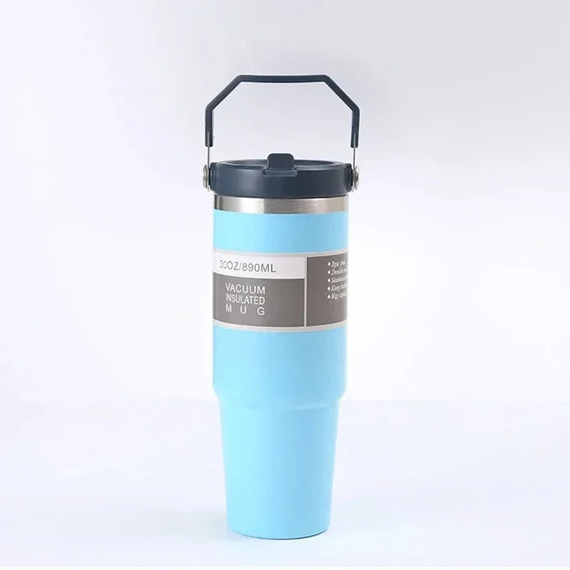 30 oz Stainless Steel Tumbler with Handle