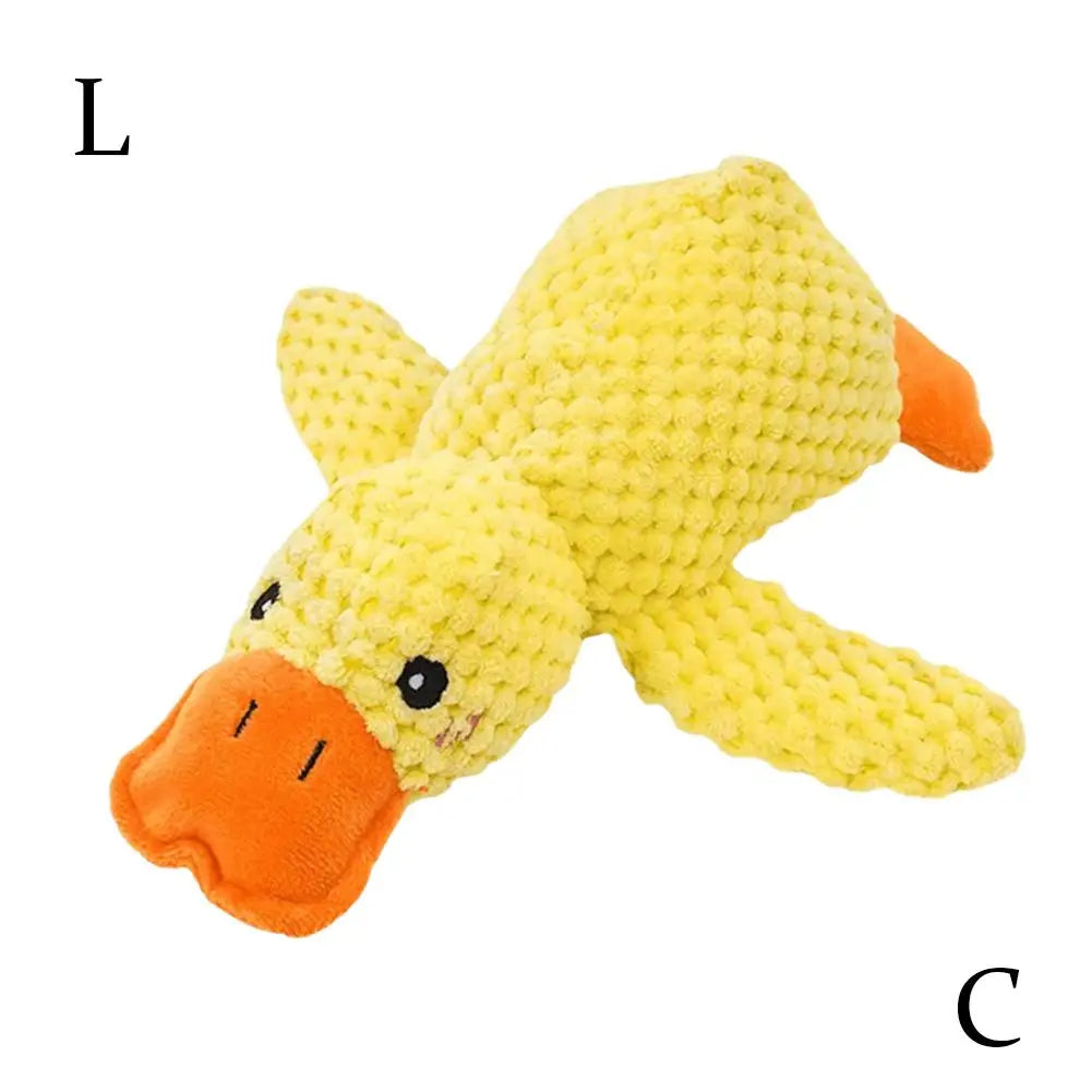 Squeaky Plush Duck Dog Toy