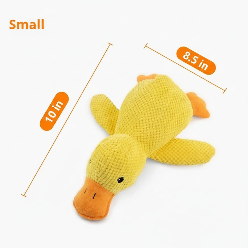 Squeaky Duck Plush Pet Toy
