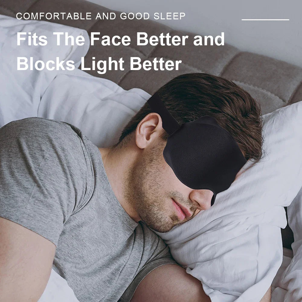 3D Eye Mask – Full Darkness, Memory Foam Comfort