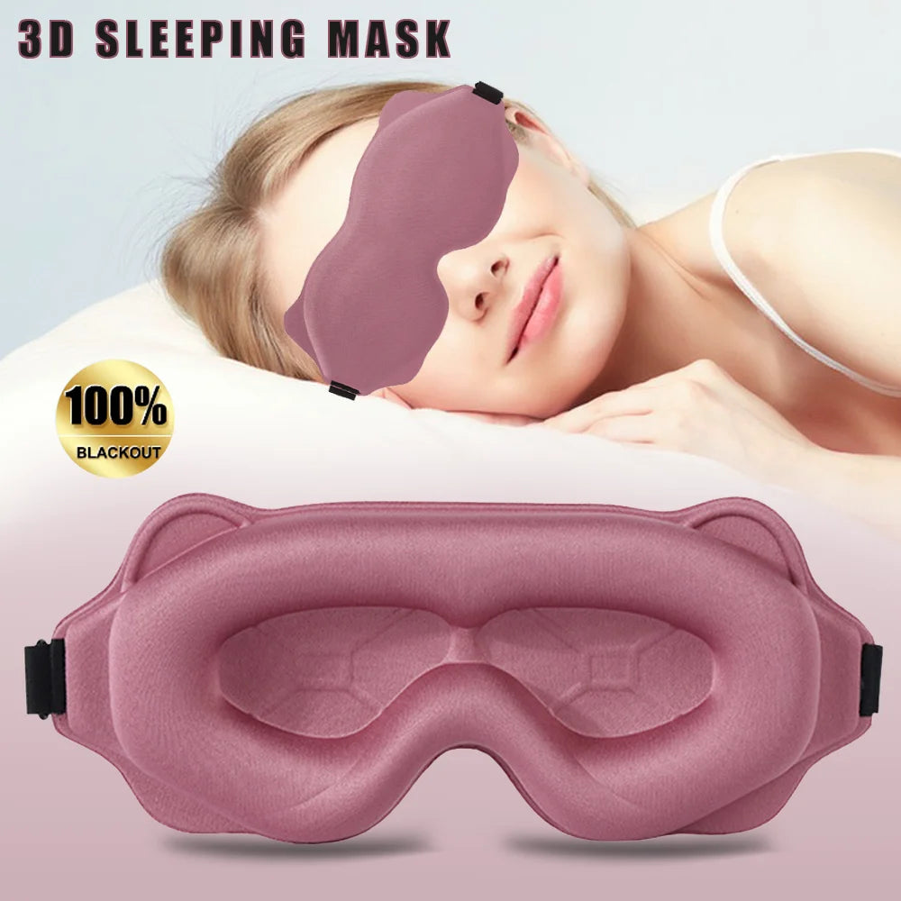 3D Eye Mask – Full Darkness, Memory Foam Comfort