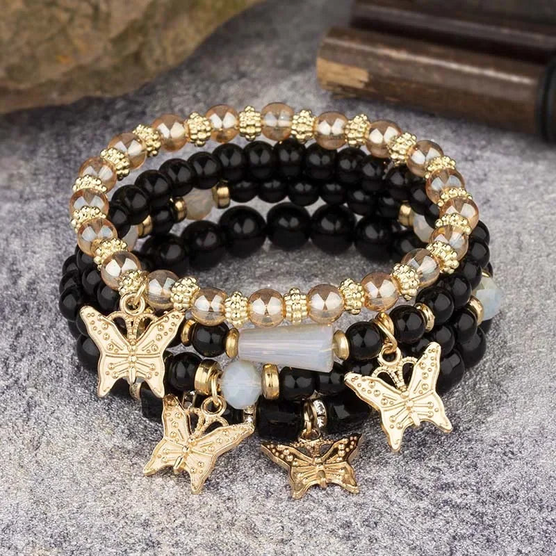 Boho Butterfly Bracelet Set