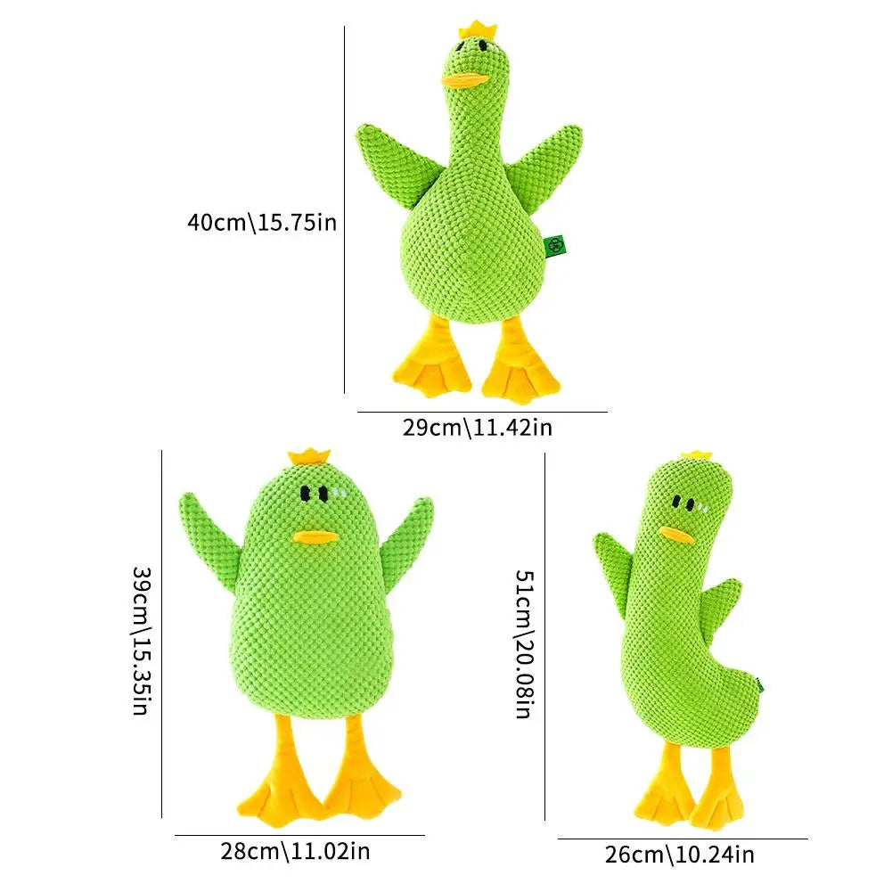 Squeaky Plush Duck Dog Toy