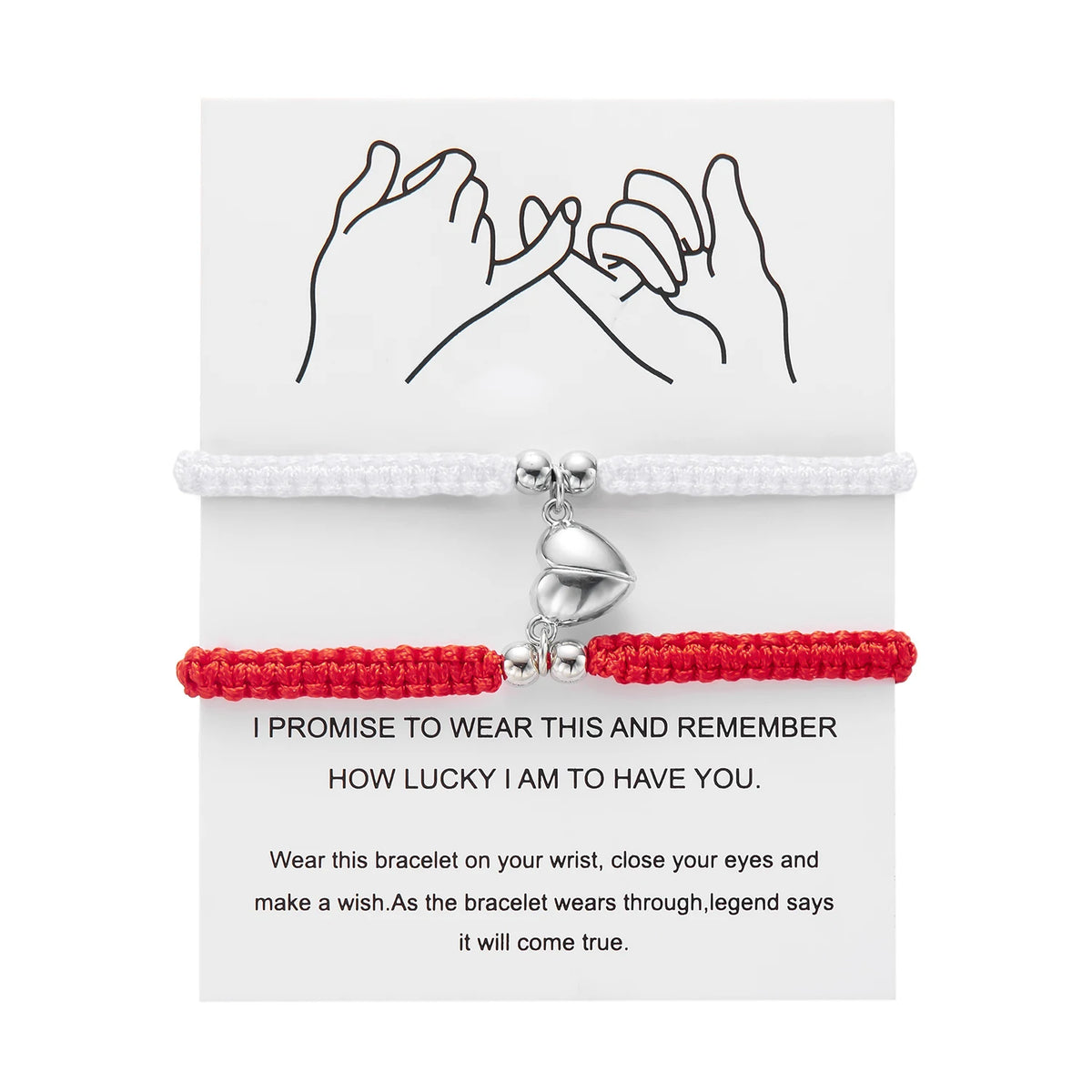 Magnetic Heart Bracelet Set