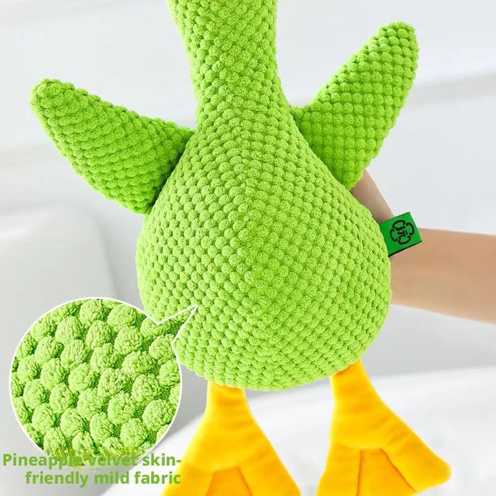 Squeaky Plush Duck Dog Toy