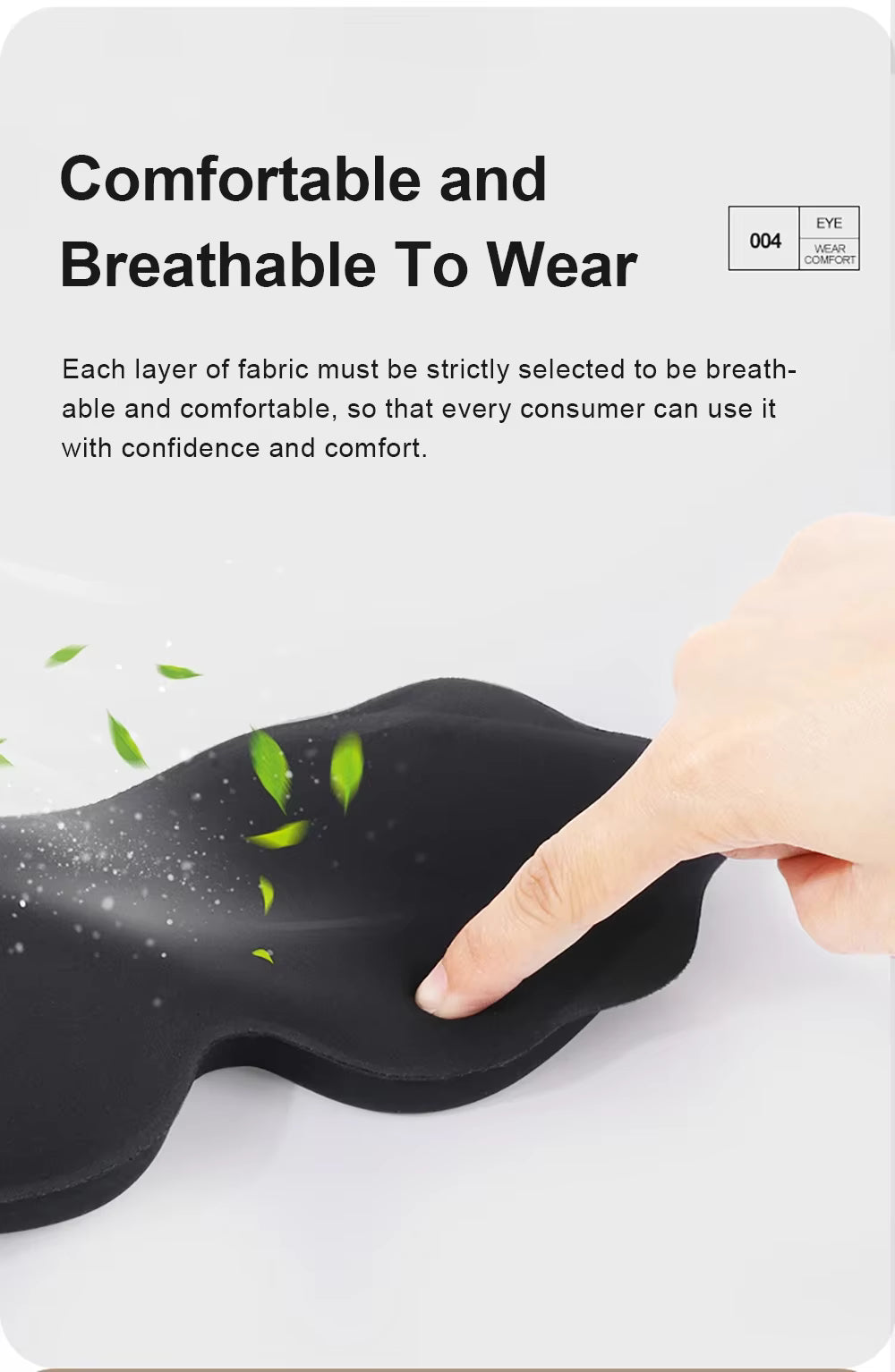 3D Eye Mask – Full Darkness, Memory Foam Comfort