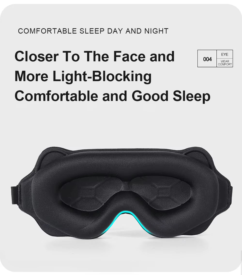 3D Eye Mask – Full Darkness, Memory Foam Comfort